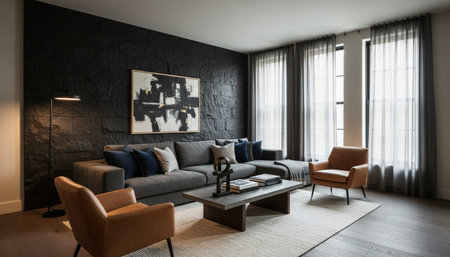 Contemporary Living Room Colorful Interior Decor