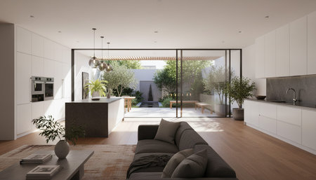 Contemporary Living Room Colorful Interior Decor