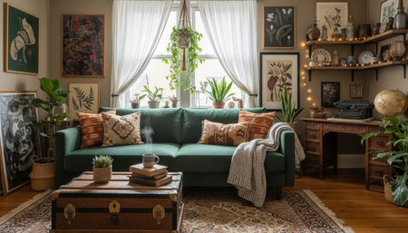 Contemporary Living Room Colorful Interior Decor