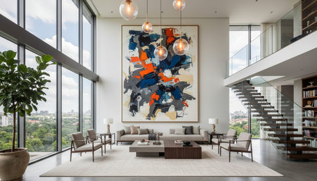 Elegant Living Room Interior Modern Furniture Design