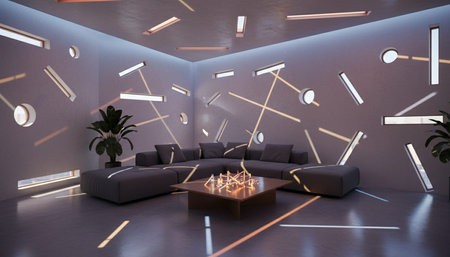 Elegant Living Room Interior Modern Furniture Design