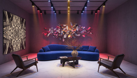 Elegant Living Room Interior Modern Furniture Design