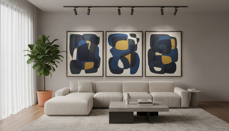 Elegant Living Room Interior Modern Furniture Design