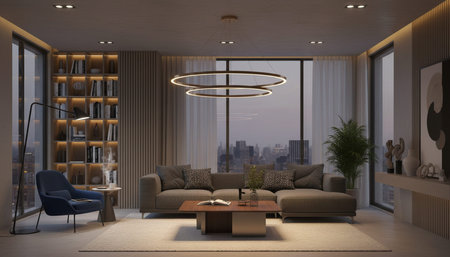 Elegant Living Room Interior Modern Furniture Design