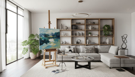 Elegant Living Room Interior Modern Furniture Design