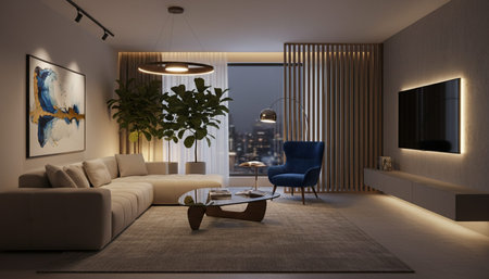 Elegant Living Room Interior Modern Furniture Design
