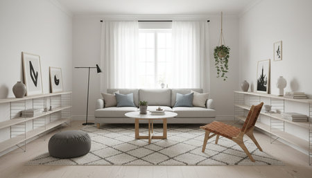 Elegant Living Room Interior Modern Furniture Design