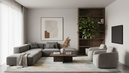 Elegant Living Room Interior Modern Furniture Design