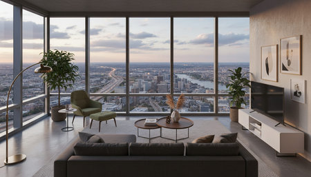 Elegant Living Room Interior Modern Furniture Design