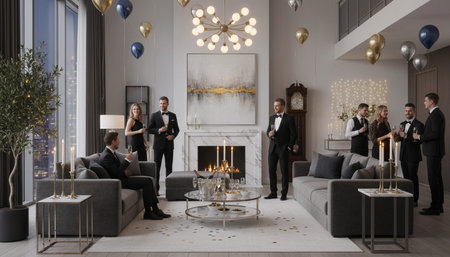 Elegant Living Room Interior Modern Furniture Design