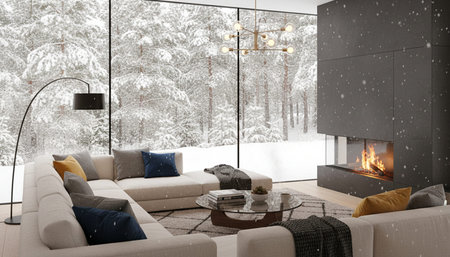 Elegant Living Room Interior Modern Furniture Design