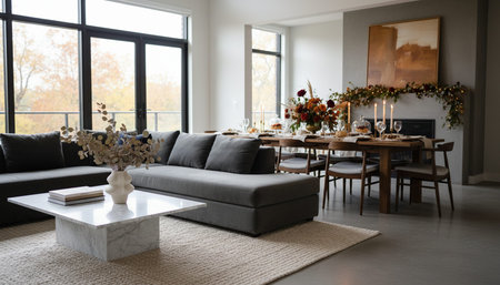 Elegant Living Room Interior Modern Furniture Design