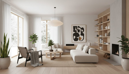 Elegant Living Room Interior Modern Furniture Design