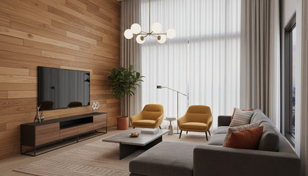 Elegant Living Room Interior Modern Furniture Design