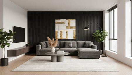 Contemporary Living Room Colorful Interior Decor