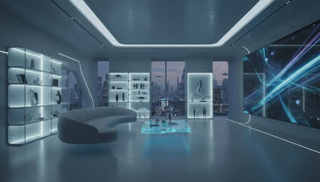 Contemporary Living Room Colorful Interior Decor