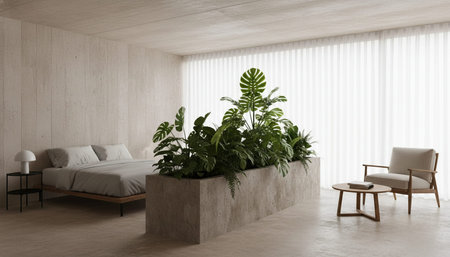 Stylish Interior Design with Decorative Elements in Modern Living Space