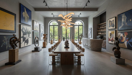 Luxury Interior Design with Grand Hall and Elegant Decoration