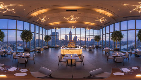 Luxury Interior Design with Grand Hall and Elegant Decoration