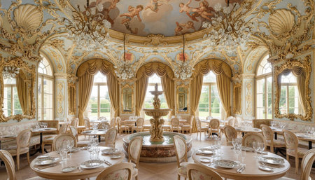 Luxury Interior Design with Grand Hall and Elegant Decoration