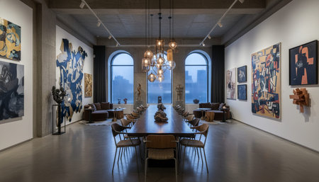Luxury Interior Design with Grand Hall and Elegant Decoration