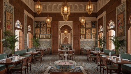 Luxury Interior Design with Grand Hall and Elegant Decoration