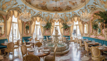 Luxury Interior Design with Grand Hall and Elegant Decoration