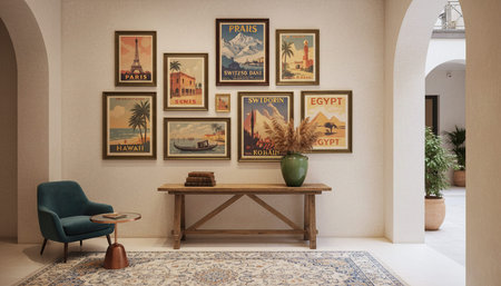 Luxury grand interior architecture featuring ornate ceilings, indoor swimming pools, and lush...