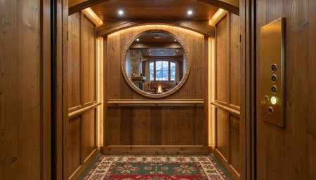 Luxury grand interior architecture featuring ornate ceilings, indoor swimming pools, and lush...