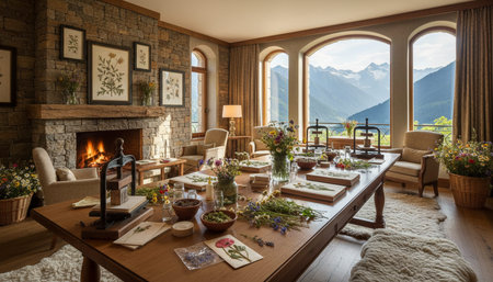 Luxury grand interior architecture featuring ornate ceilings, indoor swimming pools, and lush...