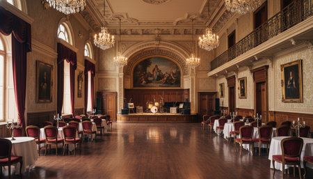 Luxury grand interior architecture featuring ornate ceilings, indoor swimming pools, and lush...