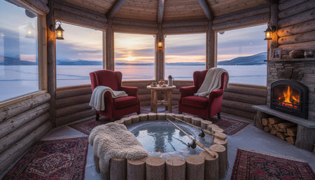Luxury grand interior architecture featuring ornate ceilings, indoor swimming pools, and lush...