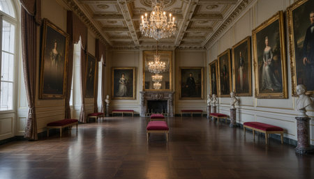 Luxury grand interior architecture featuring ornate ceilings, indoor swimming pools, and lush...