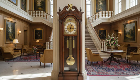 Luxury grand interior architecture featuring ornate ceilings, indoor swimming pools, and lush...