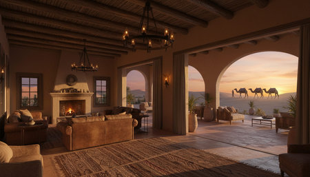 Luxury grand interior architecture featuring ornate ceilings, indoor swimming pools, and lush...