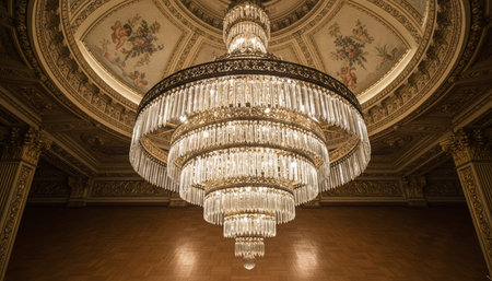 Luxury grand interior architecture featuring ornate ceilings, indoor swimming pools, and lush...