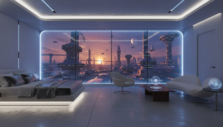 Luxury grand interior architecture featuring ornate ceilings, indoor swimming pools, and lush...