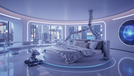 Luxury grand interior architecture featuring ornate ceilings, indoor swimming pools, and lush...