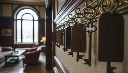 Luxury grand interior architecture featuring ornate ceilings, indoor swimming pools, and lush...