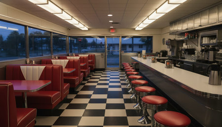 Luxury restaurant and bar interior design with opulent dining halls, elegant furniture, and...