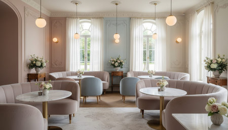 Luxury Interior Design with Grand Hall and Elegant Decoration