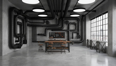 Luxury restaurant and bar interior design with grand dining halls, elegant furniture, and...