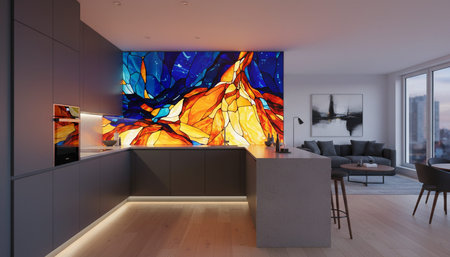 Luxury restaurant and bar interior design with grand dining halls, elegant furniture, and...