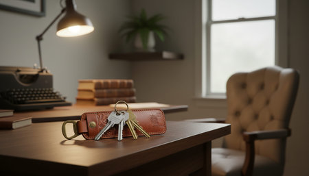 Modern professional home office workspace and contemporary desk setup interior.