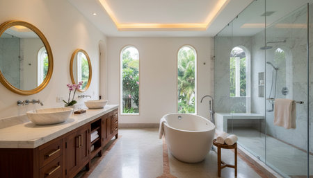 Luxury opulent indoor architecture featuring grand botanical atriums and elegant leisure spaces.