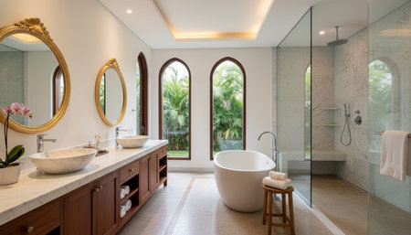 Luxury opulent indoor architecture featuring grand botanical atriums and elegant leisure spaces.