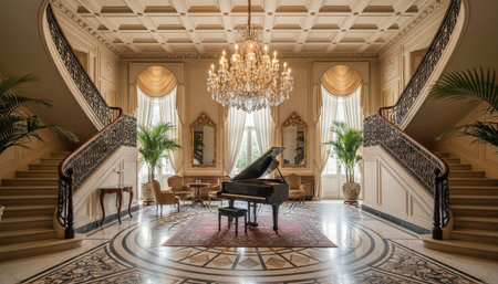 Luxury opulent indoor architecture featuring grand botanical atriums and elegant leisure spaces.