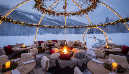 Opulent grand interior architecture for luxury hospitality and fine dining spaces.