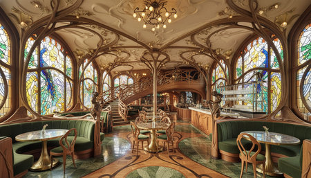 Opulent grand interior architecture for luxury hospitality and fine dining spaces.