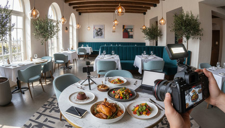 Opulent grand interior architecture for luxury hospitality and fine dining spaces.
